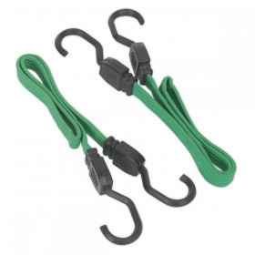 Sealey Flat Bungee Cord Set 2pc 610mm