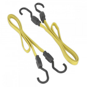 Sealey Flat Bungee Cord Set 2pc 910mm