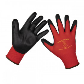 Sealey Flexi Grip Nitrile Palm Gloves (Large) - Pair