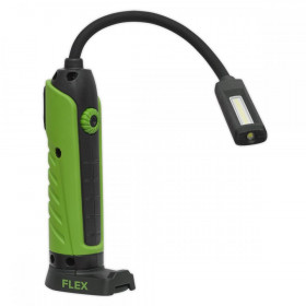 Sealey Flexi Rechargeable Green Inspection Lamp Lithium-ion 1 COB + 1 LED