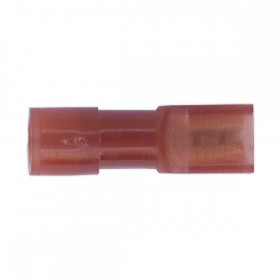 Sealey Fully Insulated Terminal 2.8mm Female Red Pack of 100