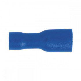 Sealey Fully Insulated Terminal 4.8mm Female Blue Pack of 100