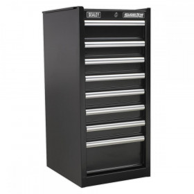 Sealey Hang-On Chest 8 Drawer with Ball Bearing Slides - Black