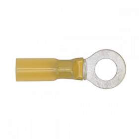 Sealey Heat Shrink Ring Terminal dia 8.4mm Yellow Pack of 25