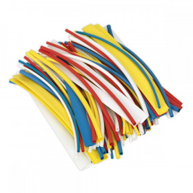 Sealey Heat Shrink Tubing Mixed Colours 200mm 100pc