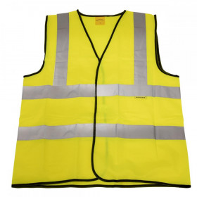 Sealey Hi-Vis Waistcoat (Site and Road Use) Yellow - Large