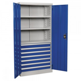 Sealey Industrial Cabinet 7 Drawer 3 Shelf 1800mm