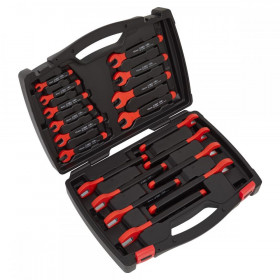 Sealey Insulated Open-End Spanner Set 18pc VDE Approved