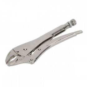 Sealey Locking Pliers Curved Jaws 230mm 0-45mm Capacity