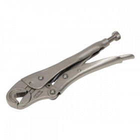 Sealey Locking Pliers Round Jaws 195mm 0-35mm Capacity