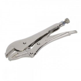 Sealey Locking Pliers Straight Jaws 185mm 0-30mm Capacity