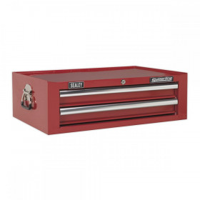 Sealey Mid-Box 2 Drawer with Ball Bearing Slides - Red