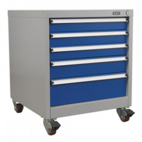 Sealey Mobile Industrial Cabinet 5 Drawer