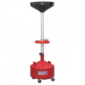 Sealey Mobile Oil Drainer 36L Manual Discharge