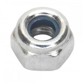 Sealey Nylon Lock Nut M4 Zinc Pack of 100