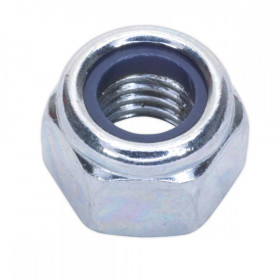 Sealey Nylon Lock Nut M8 Zinc Pack of 100