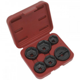 Sealey Oil Filter Cap Wrench Set 6pc