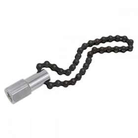 Sealey Oil Filter Chain Wrench 135mm Capacity 1/2"Sq Drive