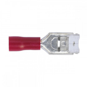 Sealey Piggy-Back Terminal 6.3mm Red Pack of 100