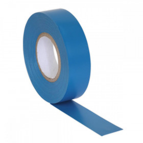 Sealey PVC Insulating Tape 19mm x 20m Blue Pack of 10