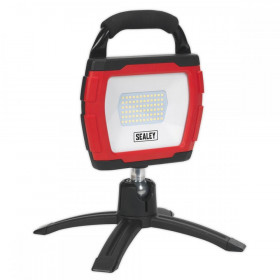Sealey Rechargeable 360 deg Floodlight 36W SMD LED Portable Red Lithium-ion
