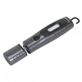 Sealey Rechargeable 360 deg Inspection Lamp 7 SMD + 3W LED Carbon Fibre Effect Lithium-ion