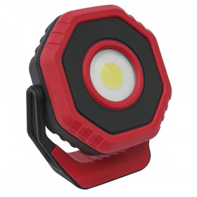 Sealey Rechargeable Pocket Floodlight with Magnet 360 deg 7W COB LED - Red