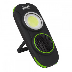 Sealey Rechargeable Torch with Wireless Speaker 10W COB LED