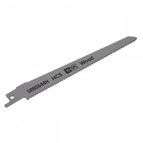 Sealey Reciprocating Saw Blade Clean Wood 150mm 10tpi - Pack of 5