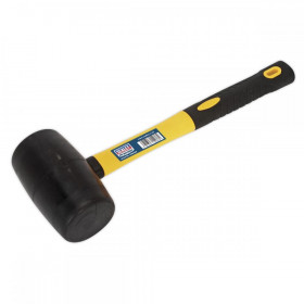 Sealey Rubber Mallet 1.5lb with Fibreglass Shaft