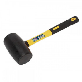 Sealey Rubber Mallet 2lb with Fibreglass Shaft