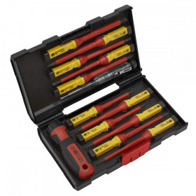 Sealey Screwdriver Set 13pc Interchangeable - VDE Approved