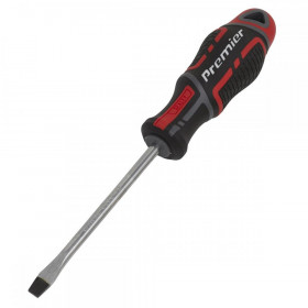 Sealey Screwdriver Slotted 6 x 100mm GripMAX