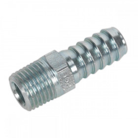 Sealey Screwed Tailpiece Male 1/4"BSPT - 3/8" Hose Pack of 5