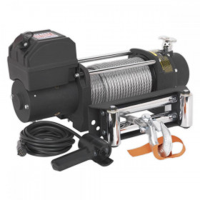 Sealey Self Recovery Winch 5450kg (12000lb) Line Pull 12V