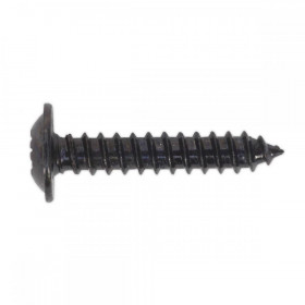 Sealey Self Tapping Screw 3.5 x 19mm Flanged Head Black Pozi Pack of 100