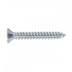 Sealey Self Tapping Screw 3.5 x 25mm Countersunk Pozi Pack of 100