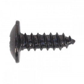 Sealey Self Tapping Screw 4.2 x 13mm Flanged Head Black Pozi Pack of 100