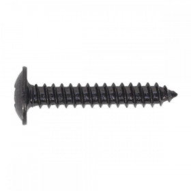 Sealey Self Tapping Screw 4.2 x 25mm Flanged Head Black Pozi Pack of 100