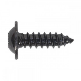 Sealey Self Tapping Screw 4.8 x 16mm Flanged Head Black Pozi Pack of 100