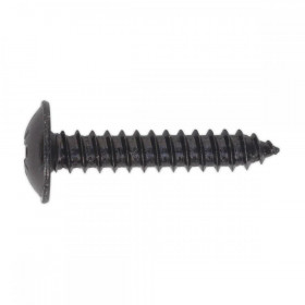 Sealey Self Tapping Screw 4.8 x 25mm Flanged Head Black Pozi Pack of 100