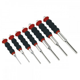 Sealey Sheathed Parallel Pin Punch Set 7pc 2-8mm
