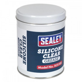 Sealey Silicone Clear Grease 500g Tin