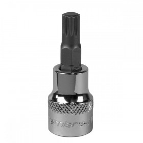 Sealey Spline Socket Bit M8 3/8"Sq Drive
