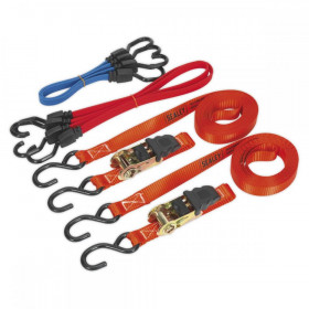 Sealey Tie Down & Bungee Cord Set 6pc