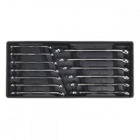 Sealey Tool Tray with Combination Spanner Set 13pc Metric
