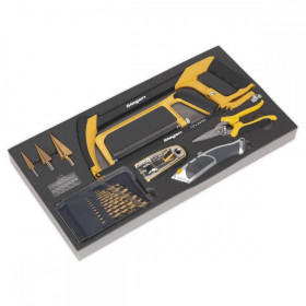 Sealey Tool Tray with Cutting & Drilling Set 28pc