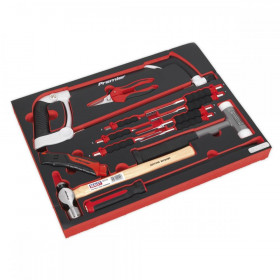 Sealey Tool Tray with Hacksaw, Hammers & Punches 13pc