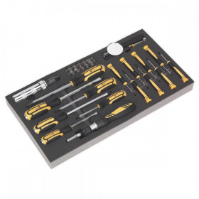 Sealey Tool Tray with Screwdriver Set 36pc