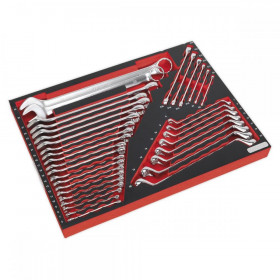 Sealey Tool Tray with Spanner Set 35pc